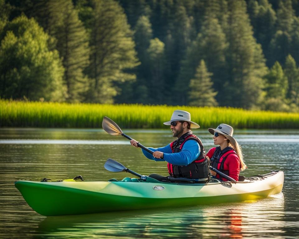 Pelican Rustler 130T Recreational Tandem Kayak With Paddles